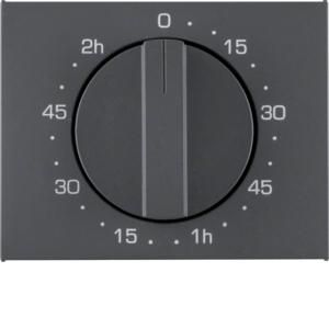 Afdek. mech. tijdschakelklok 120min berker K.1/K.5 antraciet