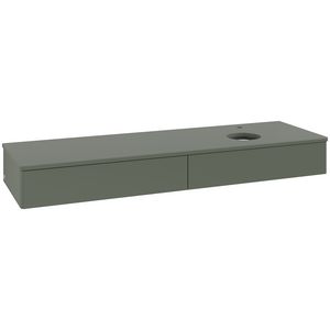 Wastafelonderkast Antao 1600x190x500mm L.Green Matt Lacquer L16050HL