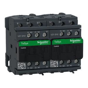 Omkeercont. 12A 3M/HCM+V Mechanisch verg. -Stuurspannin D