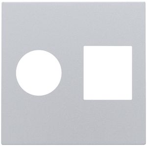 Afwerkingsset enkelvoudige coax/netwerkaans. RJ45 sterling