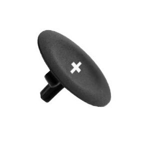 Kapje ronde drukknop 22mm Markering+" Zwart VVE=10