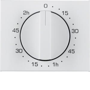 Afdek. mech. tijdschakelklok 120 min berker K.1/K.5 polarwit
