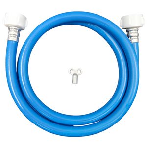 Vulslangset PVC blauw 1,5m +2 knst. koppeling gem.