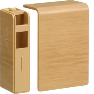 Eindstuk L/R voor goot 55mm hoog SL eiken