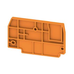 Afsluit- eindplaat oranje h:57.55mm b:3.25mm, VVE=50