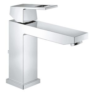 Eurocube 1-hendelwast.mengkraan spr.133mm chroom vaste uitl.m.waste