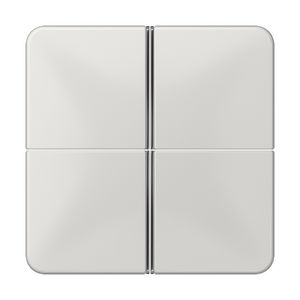 Tastafdekking 4-voudig compleet CD lichtgrijs KNX