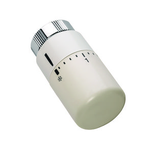 Thermostatische designknop wit