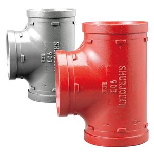 T-stuk korte radius Shurjoint 903 MMM 88,9mm rood