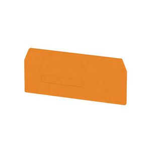 Afsluit- eindplaat oranje h:74mm b:2.7mm V-0, VVE=20