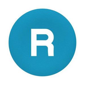 Kapje ronde drukknop 22mmR" Blauw XAL/XB4/XB18 VVE=10