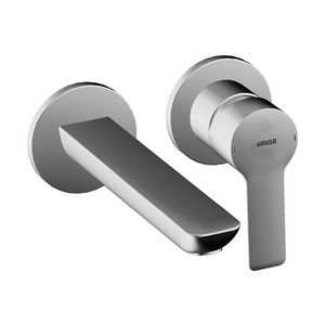 2-gats afbouwset wastafelmengkraan vaste uitloop