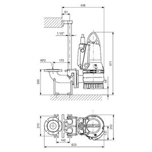 Dompelpomp DP10.65.26.E.Ex.2.50B 3x400VY Auto Adapt