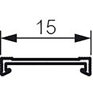 Lengte a 2m. Deksel 15mm ST Segma VVE=18