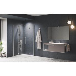 Hoekinstap 2xvouw YOUNG 2GS A=91-93cm matchr. helder glas