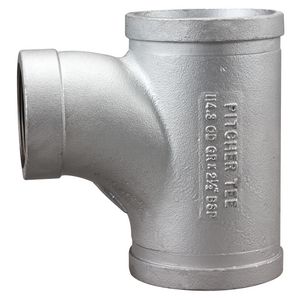 Shurjoint groef T-stuk MFM 88,9xRp2 1/2x88,9mm verzinkt