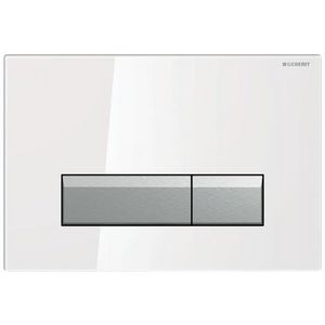 Sigma40 bedieningsplaat met geurafzuiging witglas/geborsteld