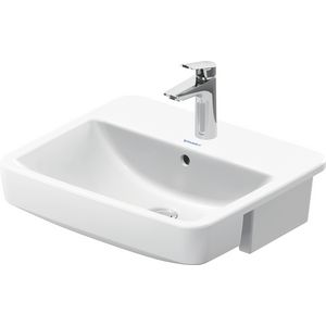 DURAVIT NO.1 #037655 halfinbouwwastafel 550mm wit met kraangat met overloop