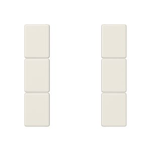 Tastafdekking compleet 3-voudig A(S)500 wit KNX