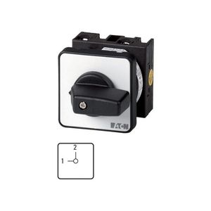Omschakelaar 2 cont. 20A frontpl:USV-NETZ 90° vast inbouw