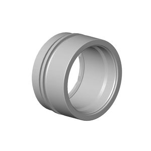 Beluchter mouw 23x14mm chr