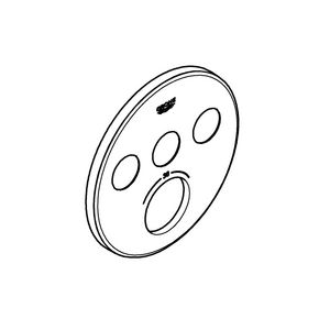 Rozet chroom 49035000