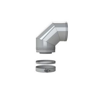 Bocht RVS Ø200/130 90° gesegmenteerd