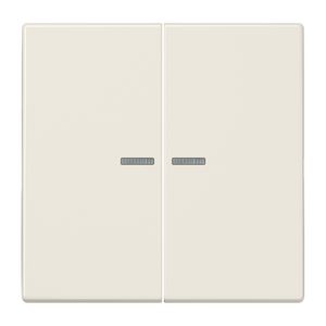 Stuurafdekking LS 2voudig wit HOME
