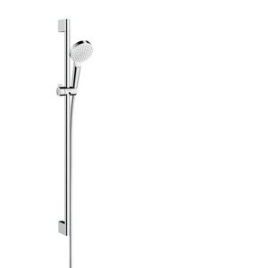 Crometta 1 straalsoort 9l Unica doucheset 90 cm wit/chroom
