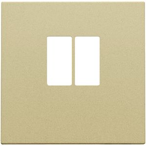 Afwerkingsset enkelvoudige luidsprekeraansl. gold coated