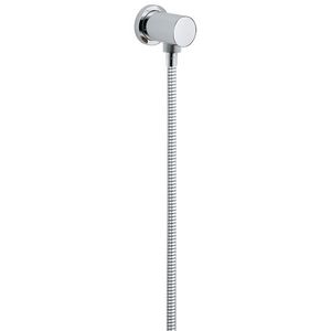 Rainshower wandaansluitbocht 1/2 chroom incl. rozet rond