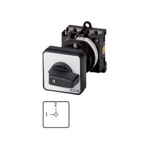 Omschakelaar 2 cont. 20A frontpl:1-2 90° vast tuss. 009288