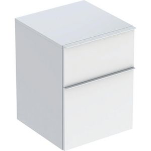 iCon zijkast met twee laden 45x60cm wit/wit