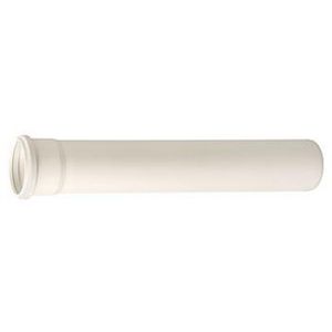 Verlengpijp Rolux T120 wit PP 80mm lang 2000mm
