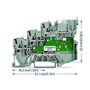 3-draads actuatorklem LED geel PNP(pos) 5317/1102-950 VVE=50