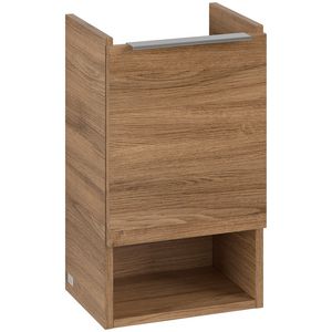 Wastafelonder. ARCHITECTURA 310x520x243mm Oak Kansas B88001RH greep Volcano Black