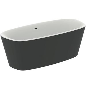 Dea duobad vrijstaand 170x75cm matt white/black