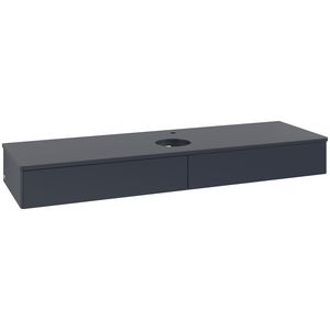 Wastafelonderkast Antao 1600x190x500mm Mid.Blue Matt Lacquer K14050HG