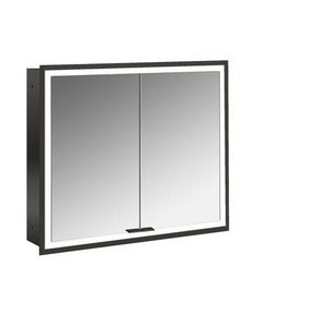 Spiegelkast Prime Facelift inbouw 800mm 2 deur Ip 20 Zwart