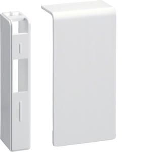 Eindstuk L/R voor goot 80mm hoog SL verkeerswit