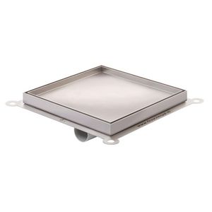 Tegelput 296x296mm ABS/RVS zijuitlaat 50mm