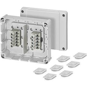 Kabeldoos IP54 1,5-2,5 mm2 2x5 polige klem Grijs VVE=2