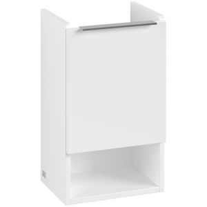 Wastafelonder. ARCHITECTURA 310x520x243mm wit mat B88000MS greep alu. glans