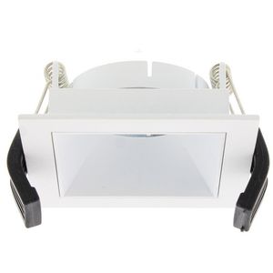 Vierkant Lumiko armatuur met inzetreflector 80 x 80mm wit