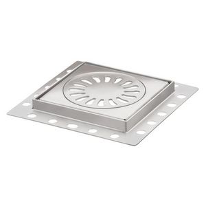 Renovatieput 96x96mm RVS inbouwdiepte 11mm excl. reukafsluiter