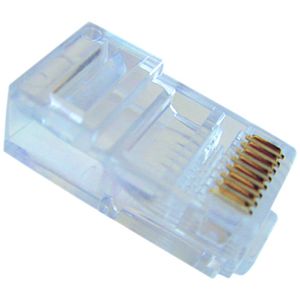 Doos a 100st. Connector RJ45 8P 8cont. plat soepele kabel