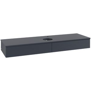 Wastafelonderkast Antao 1600x190x500mm Mid.Blue Matt Lacquer K14150HG