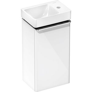 Badmeubel Xelu Q set High Gloss White 340/245 RE. greep chroom