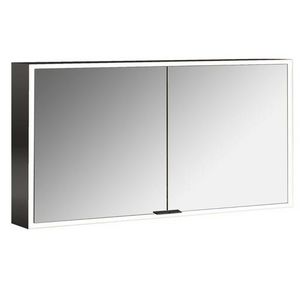 Spiegelkast Prime Facelift opbouw 1300mm 2 deur Ip 20 Zwart