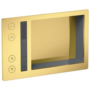 AXOR Incava Douchesysteem 600/390 met thermostaat voor 2 functies Polished Gold Optic